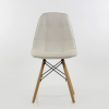 Мягкий стул Eames Soft белый экокожа