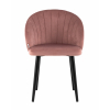 Стул с подлокотниками Брюссель велюр пыльно-розовый