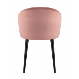 Стул с подлокотниками Брюссель велюр пыльно-розовый