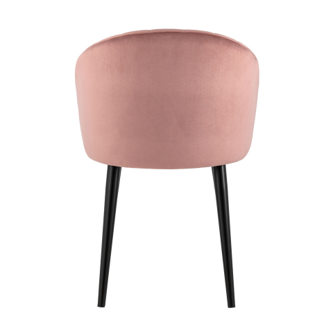 Стул с подлокотниками Брюссель велюр пыльно-розовый