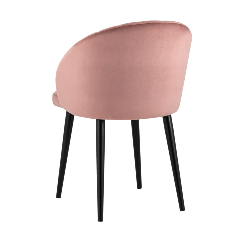 Стул с подлокотниками Брюссель велюр пыльно-розовый