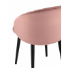 Стул с подлокотниками Брюссель велюр пыльно-розовый