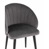 Стул с подлокотниками Брюссель велюр тёмно-серый