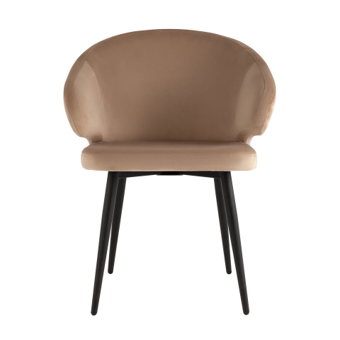 Стул с подлокотниками Codo велюр капучино