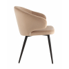 Стул с подлокотниками Codo велюр капучино