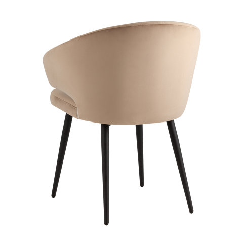 Стул с подлокотниками Codo велюр капучино