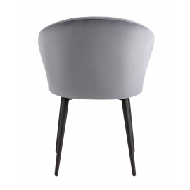 Стул с подлокотниками Codo велюр серый