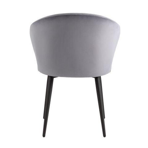 Стул с подлокотниками Codo велюр серый