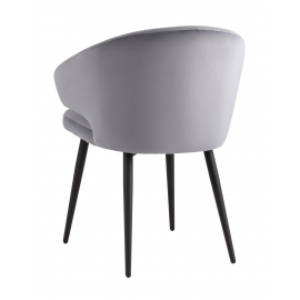 Стул с подлокотниками Codo велюр серый