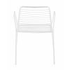 Стул с подлокотниками Дели металл белый