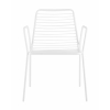Стул с подлокотниками Дели металл белый
