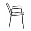 Стул с подлокотниками Дели металл черный