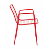 Стул с подлокотниками Дели металл красный