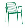 Стул с подлокотниками Дели металл зеленый