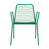 Стул с подлокотниками Дели металл зеленый