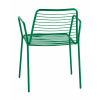 Стул с подлокотниками Дели металл зеленый