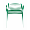Стул с подлокотниками Дели металл зеленый