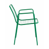 Стул с подлокотниками Дели металл зеленый