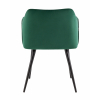 Стул с подлокотниками Джоэл велюр зелёный