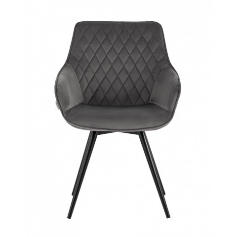 Стул вращающийся Сеул велюр тёмно-серый