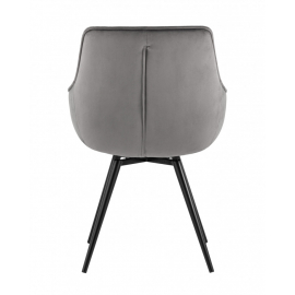 Стул вращающийся Сеул велюр тёмно-серый