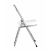 Стул складной ДЖОН металлик, белый