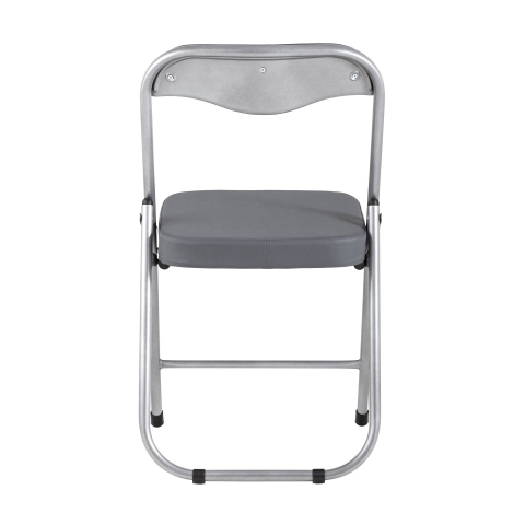 Стул складной ДЖОН металлик, серый