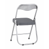 Стул складной ДЖОН металлик, серый