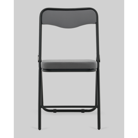 Стул складной Джонни велюр велютто темно-серый каркас черный матовый