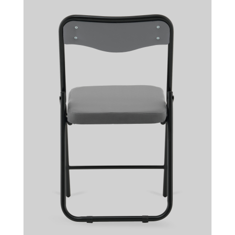 Стул складной Джонни велюр велютто темно-серый каркас черный матовый