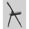 Стул складной Джонни велюр велютто темно-серый каркас черный матовый