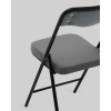Стул складной Джонни велюр велютто темно-серый каркас черный матовый