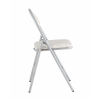 Стул складной Hagen экокожа белый мрамор каркас металлик