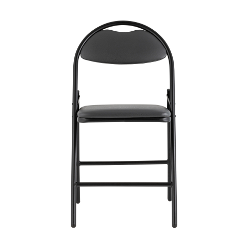 Стул складной Hagen экокожа серый каркас черный