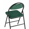 Стул складной Hagen велюр зелёный каркас черный