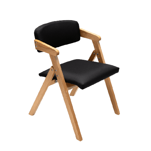 Складной уличный стул Axel каркас натуральный обивка Oxford цвет черный