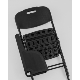 Стул складной банкетный со столиком черный