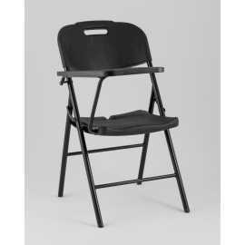 Стул складной банкетный со столиком черный