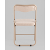Стул складной Джонни рогожка бежевая каркас бежевый