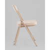 Стул складной Джонни рогожка бежевая каркас бежевый