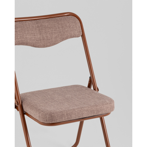 Стул складной Джонни рогожка капучино каркас капучино