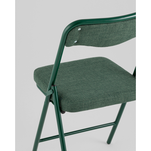 Стул складной Джонни рогожка зеленая каркас зеленый