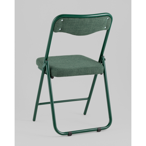 Стул складной Джонни рогожка зеленая каркас зеленый
