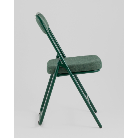Стул складной Джонни рогожка зеленая каркас зеленый
