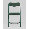Стул складной Джонни рогожка зеленая каркас зеленый