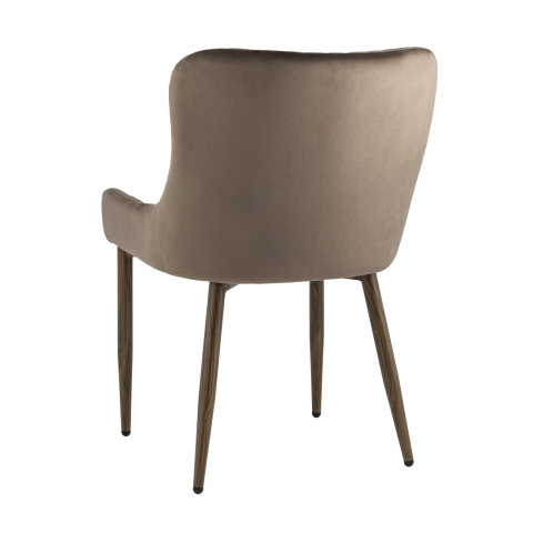 Стул Ститч Хани велюр коричневый ножки дерево