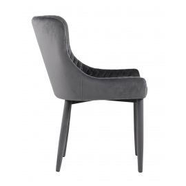 Стул Ститч серый ножки велюр