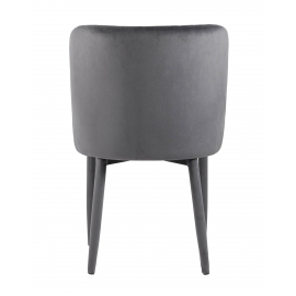 Стул Ститч серый ножки велюр