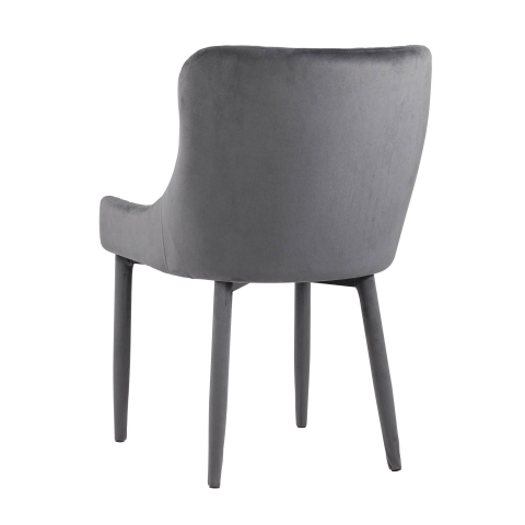 Стул Ститч серый ножки велюр