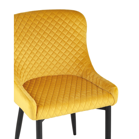 Стул Ститч велюр оранжевый